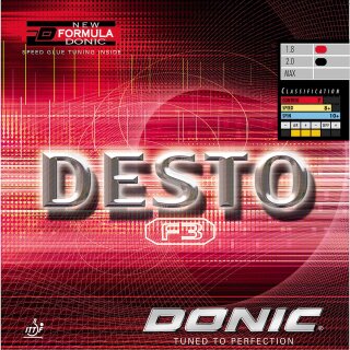 Donic Belag Desto F3  rot  2,0 mm