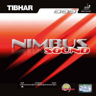 Tibhar Belag Nimbus Sound  rot  1,8 mm