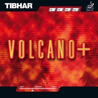 TIBHAR Belag Volcano+  schwarz  2,0 mm