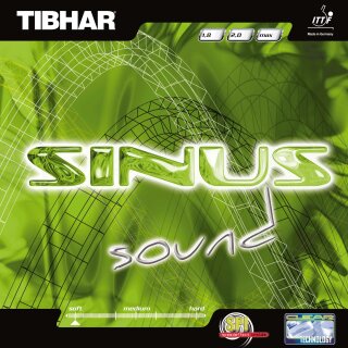 Tibhar Belag Sinus Sound  rot  1,8 mm